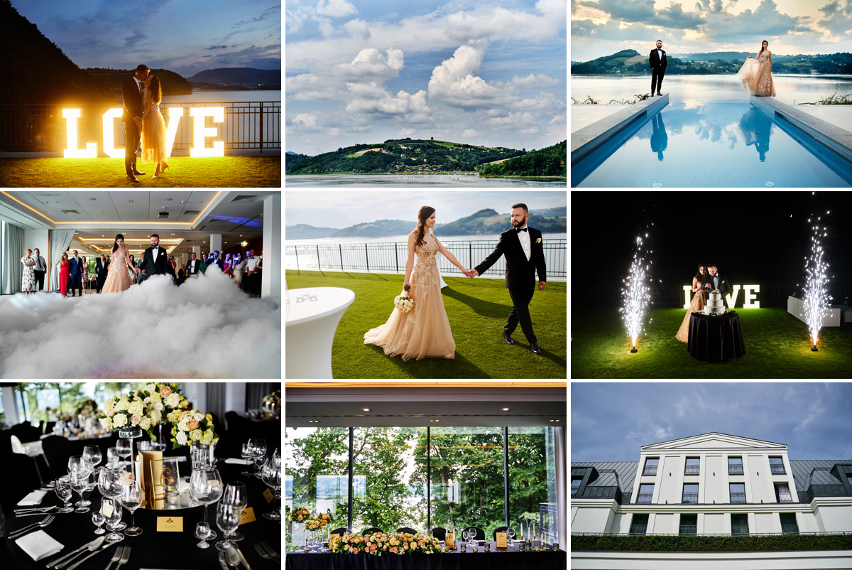 Heron Live Hotel piękne wesele w hotelu. ślub kościelny w Tropiu. Zabawa weselna w Hotelu Heron do białego rana. Eleganckie wesele w Hotelu Heron. Taniec w chmurach w hotelu heron live. Napis love oraz krojenie tortu na tarasie w hotelu heron