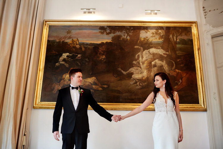 sesja ślubna w pałacu Goetz