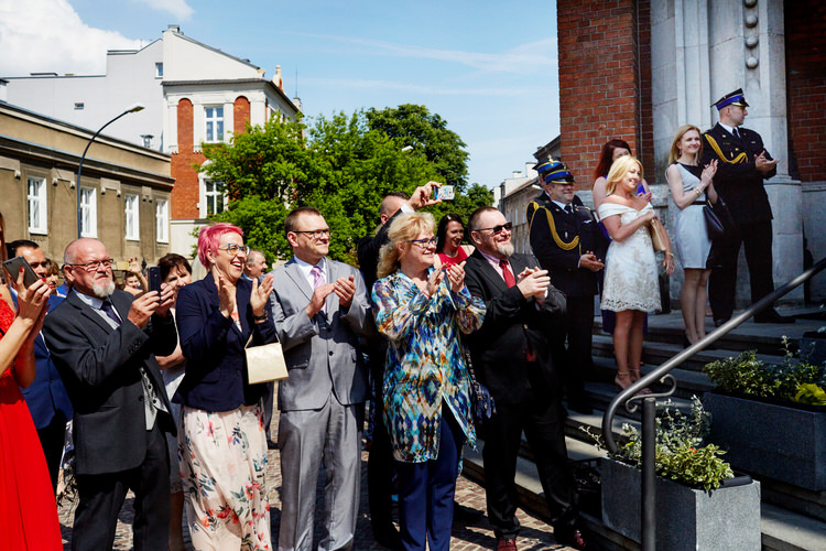 ceremonia zaślubin na Rynku Podgórskim