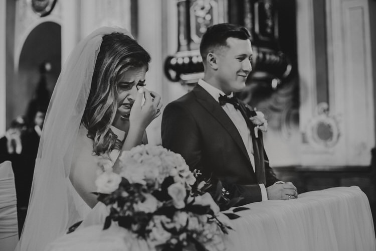 emocje na ślubie Dębno
