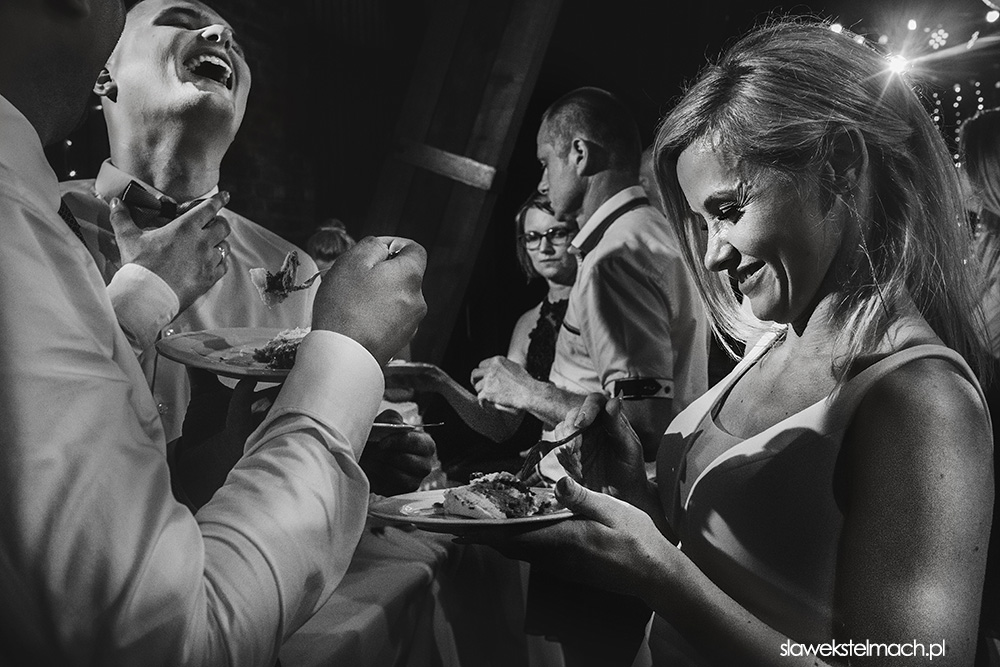 Fotografia ślubna – dworek Kąśna Dolna tort weselny 